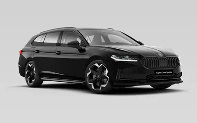 Black Skoda Superb estate for Prague airport transfers