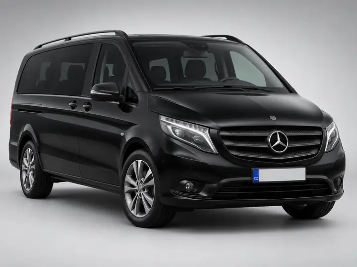 Mercedes Vito used for chauffeur hire and Prague airport transfers